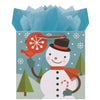 all holiday snowman medium bag