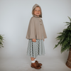 Baby/Kid's Bamboo/Cotton Double Layer Hooded Cape | Stone