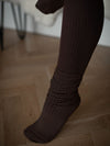 Women's Ribbed Sock Chocolate