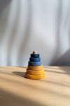 Mini Ring Stacker | Blue and Yellow