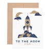 Moon And Back Greeting Card