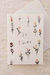 I love you Greeting Card (French)