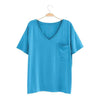 Women's Relaxed Fit V-Neck in Lagoon