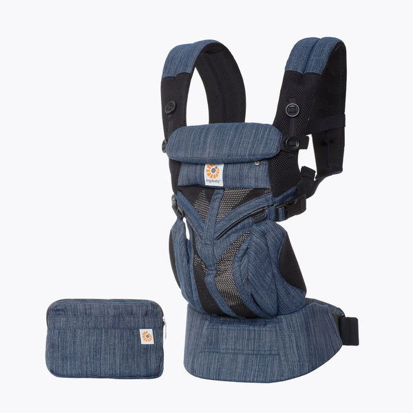 OMNI 360 CARRIER オムニ スリーシックスティ【美品】 Omni 360 Baby Carrier All-In-One Cool Air Mesh Indigo Weave - Mike