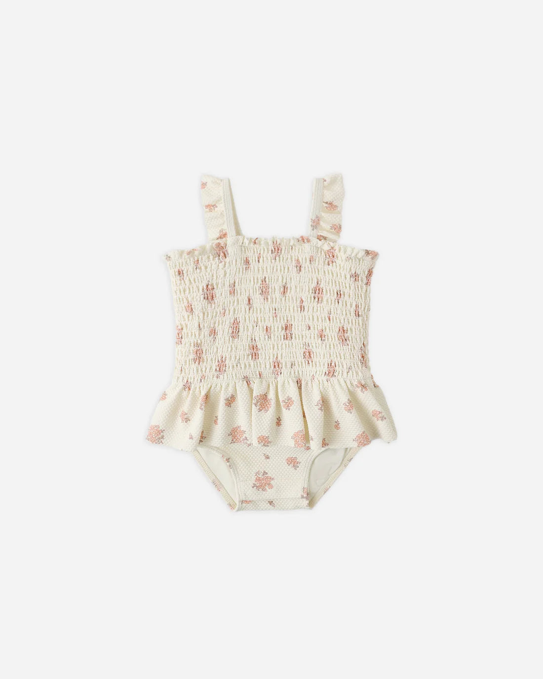Smocked One-Piece Swimsuit Garden Rose