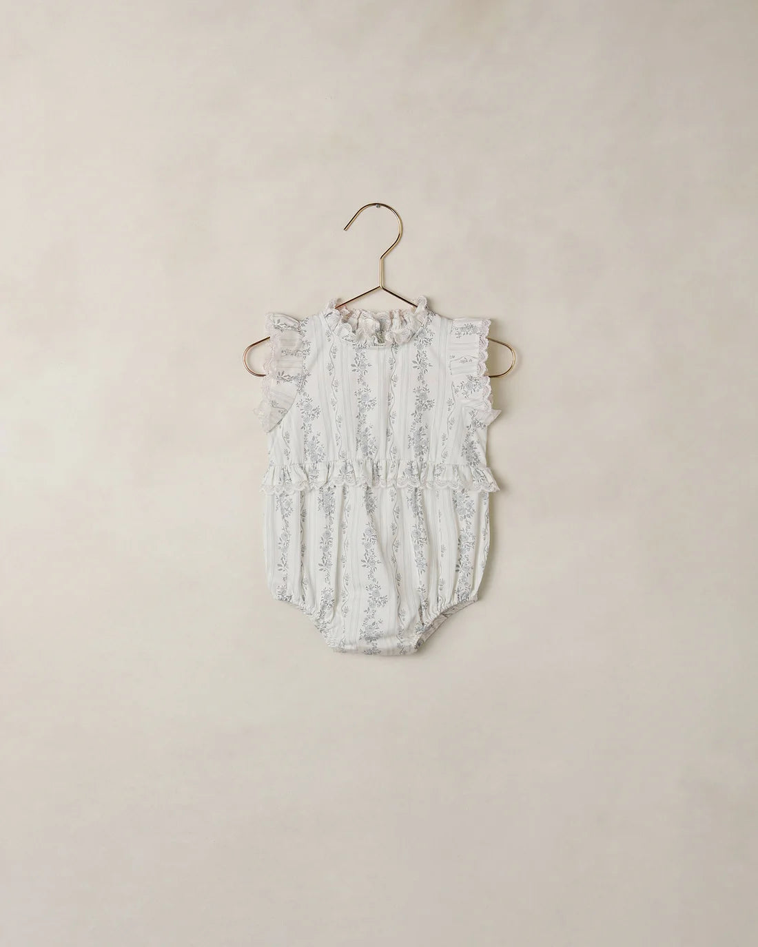 Alice Romper French Floral Stripe