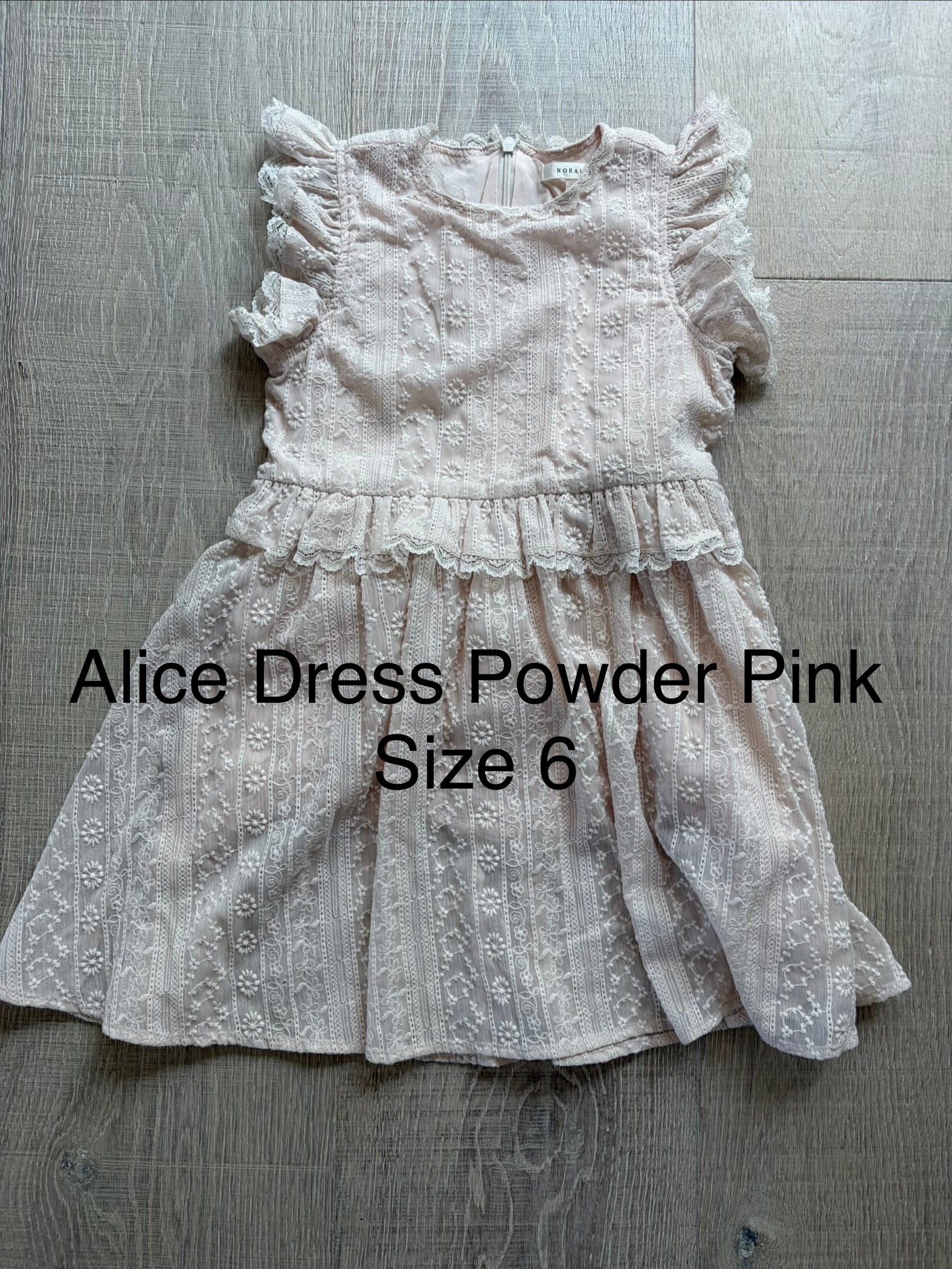Noralee Alice Dress Powder Pink Size 6