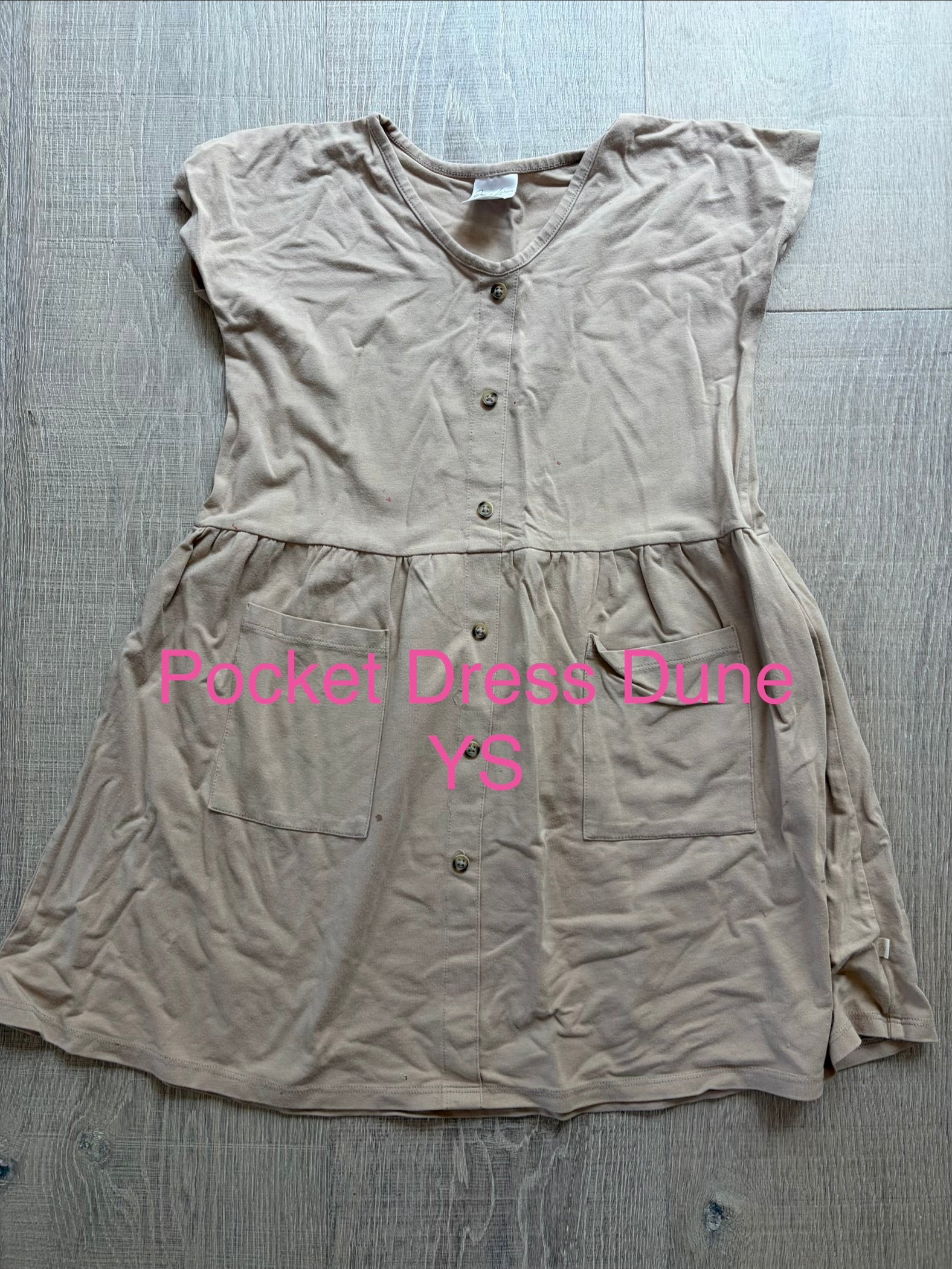 J&L Pocket Dress Dune YS