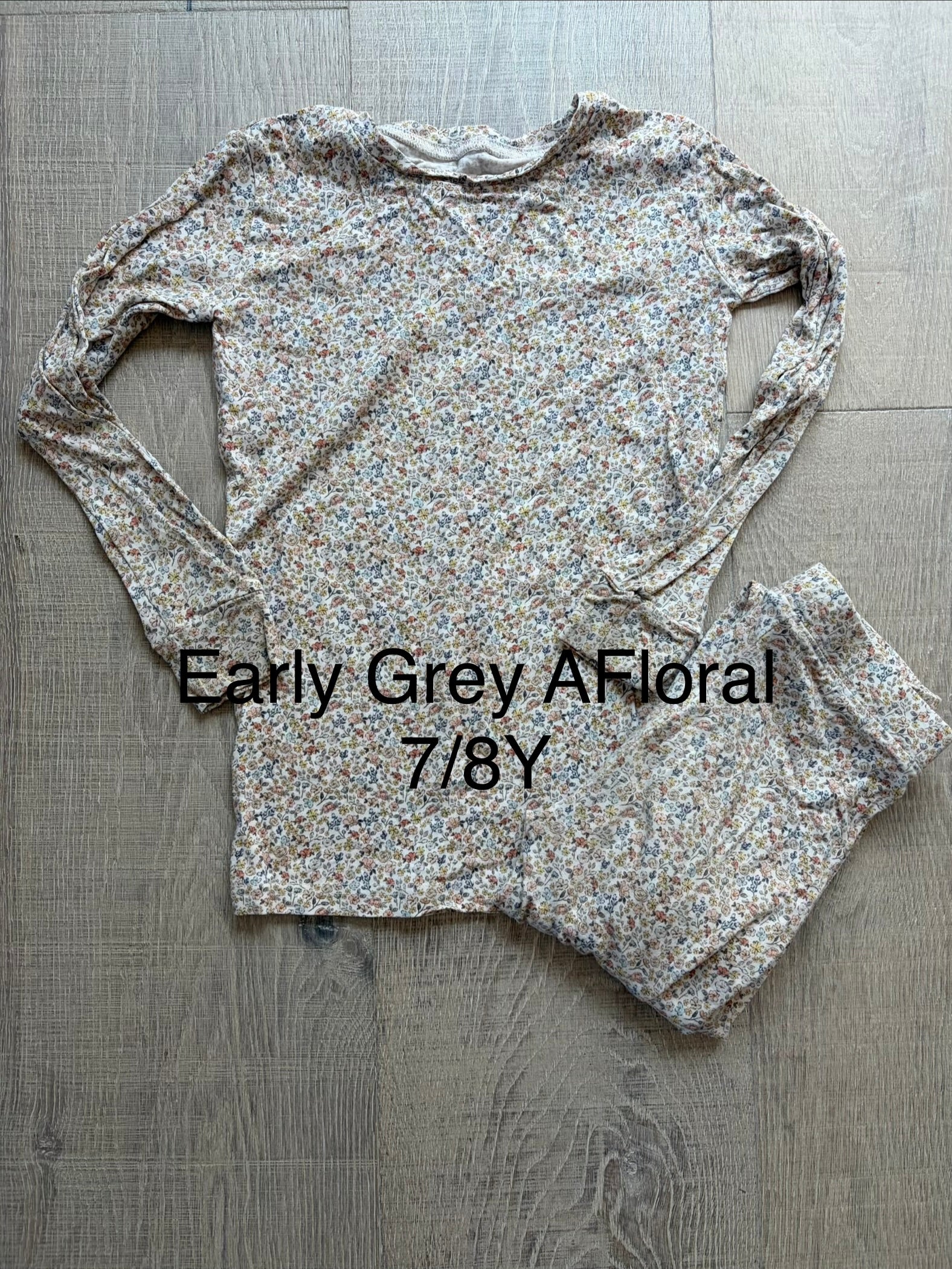 Early Grey AFloral 7/8Y