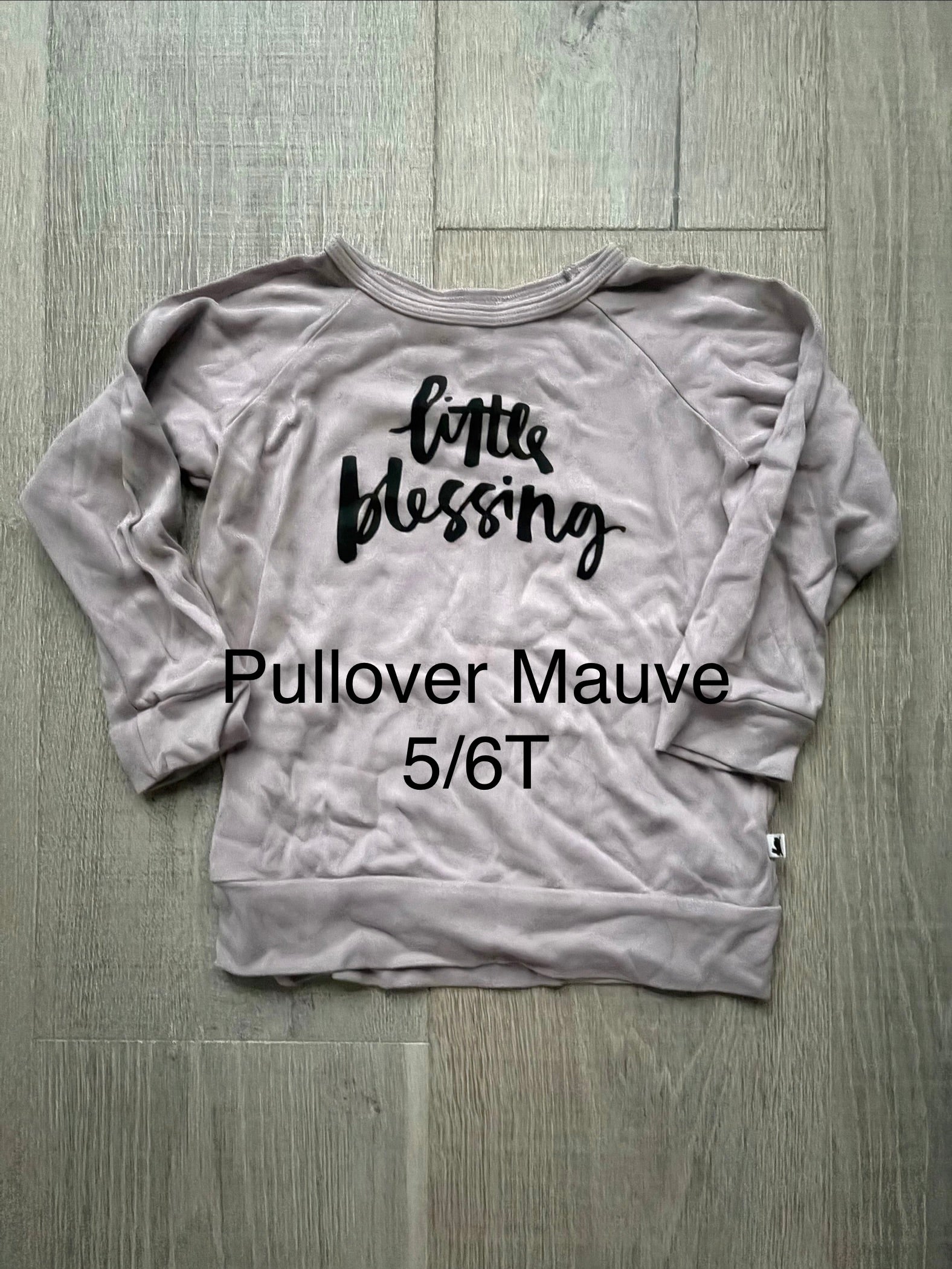 LL Pullover Mauve 5/6T