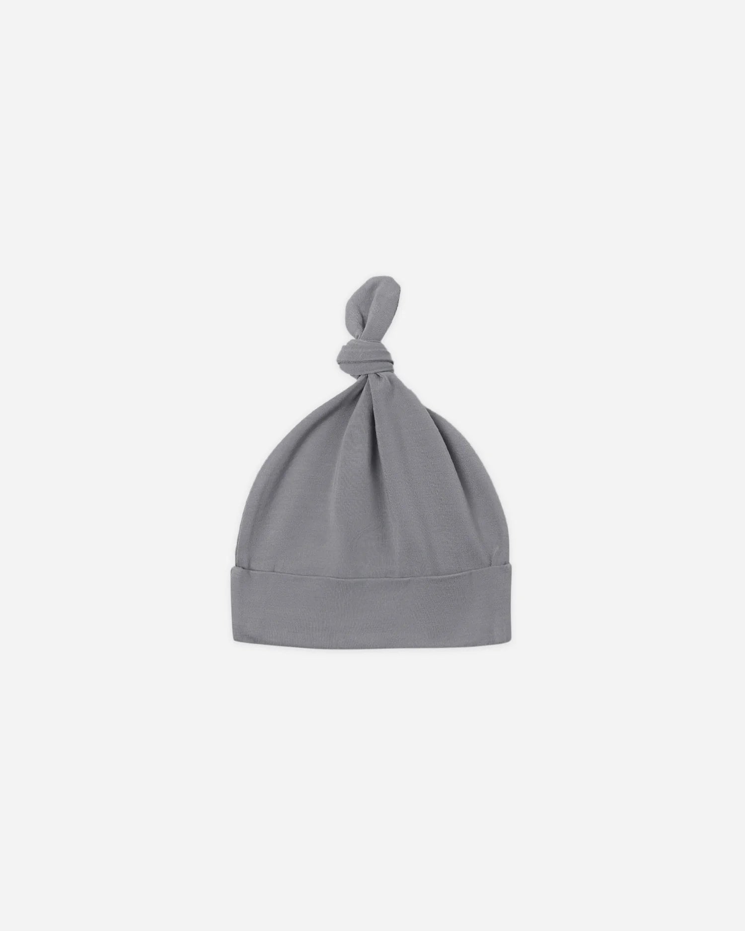 Bamboo Knotted Baby Hat Slate