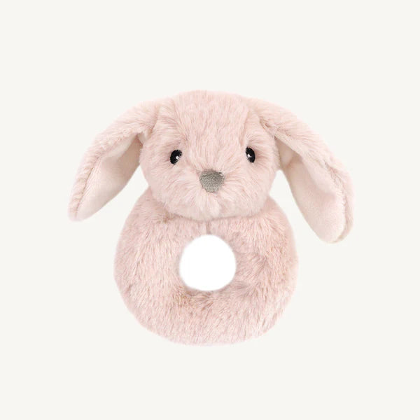 Bunny Pink Plush Rattle