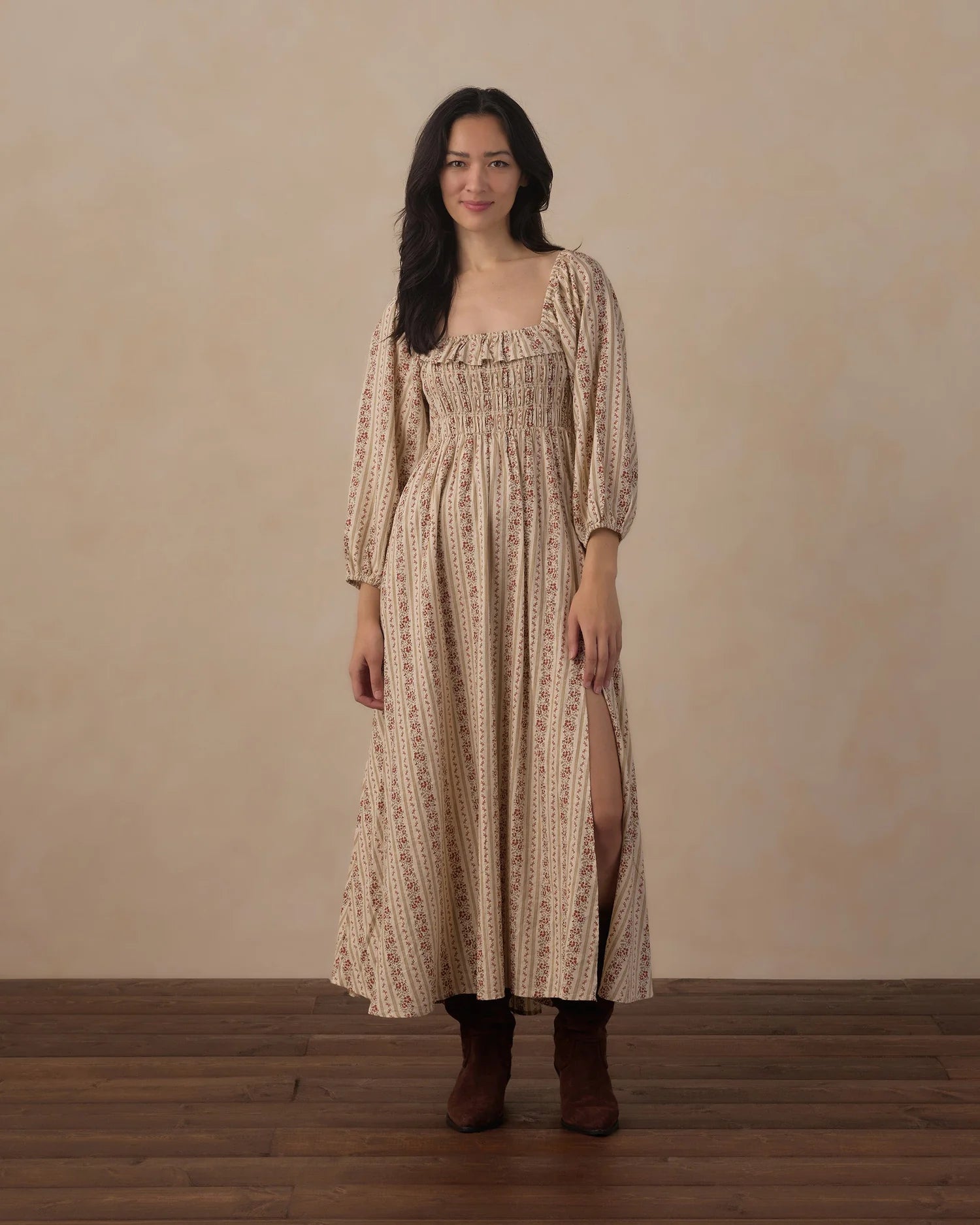 Women's Magnolia Dress Floral Stripe