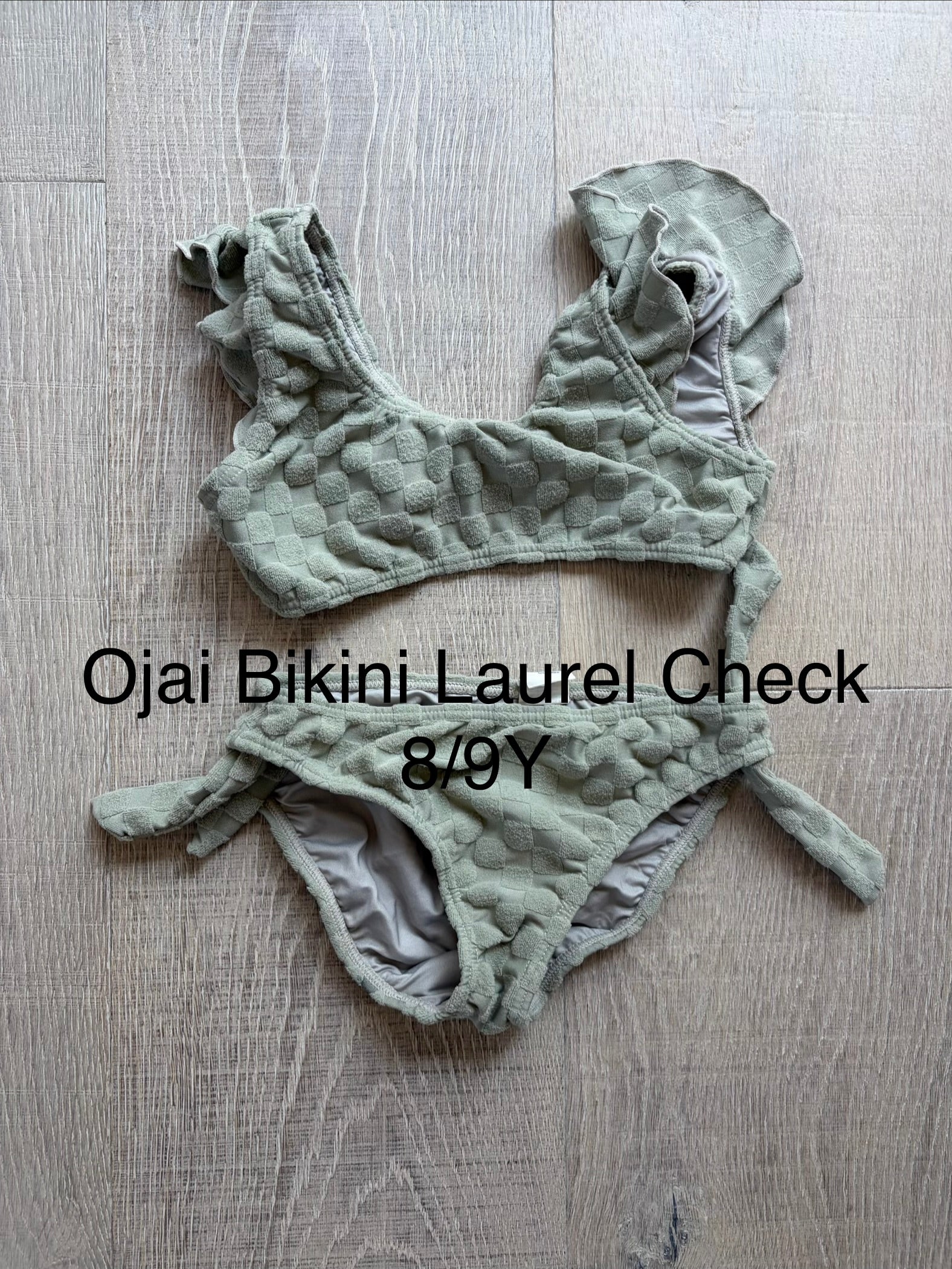 RC Ojai Bikini Laurel Check 8/9Y