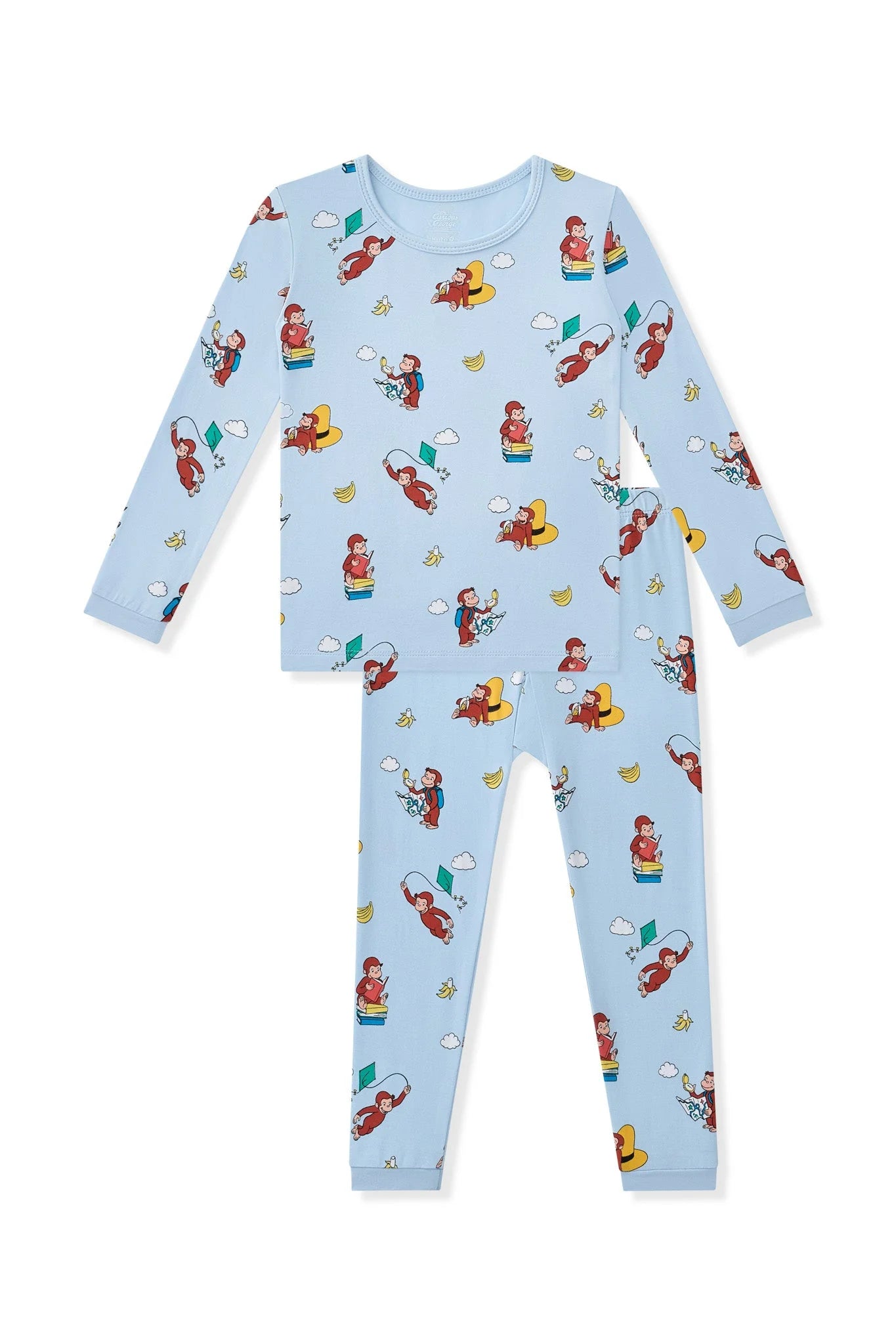Long Sleeve Pajamas in Curious George