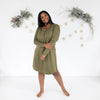 Women's Long Sleeve Night gown Olive