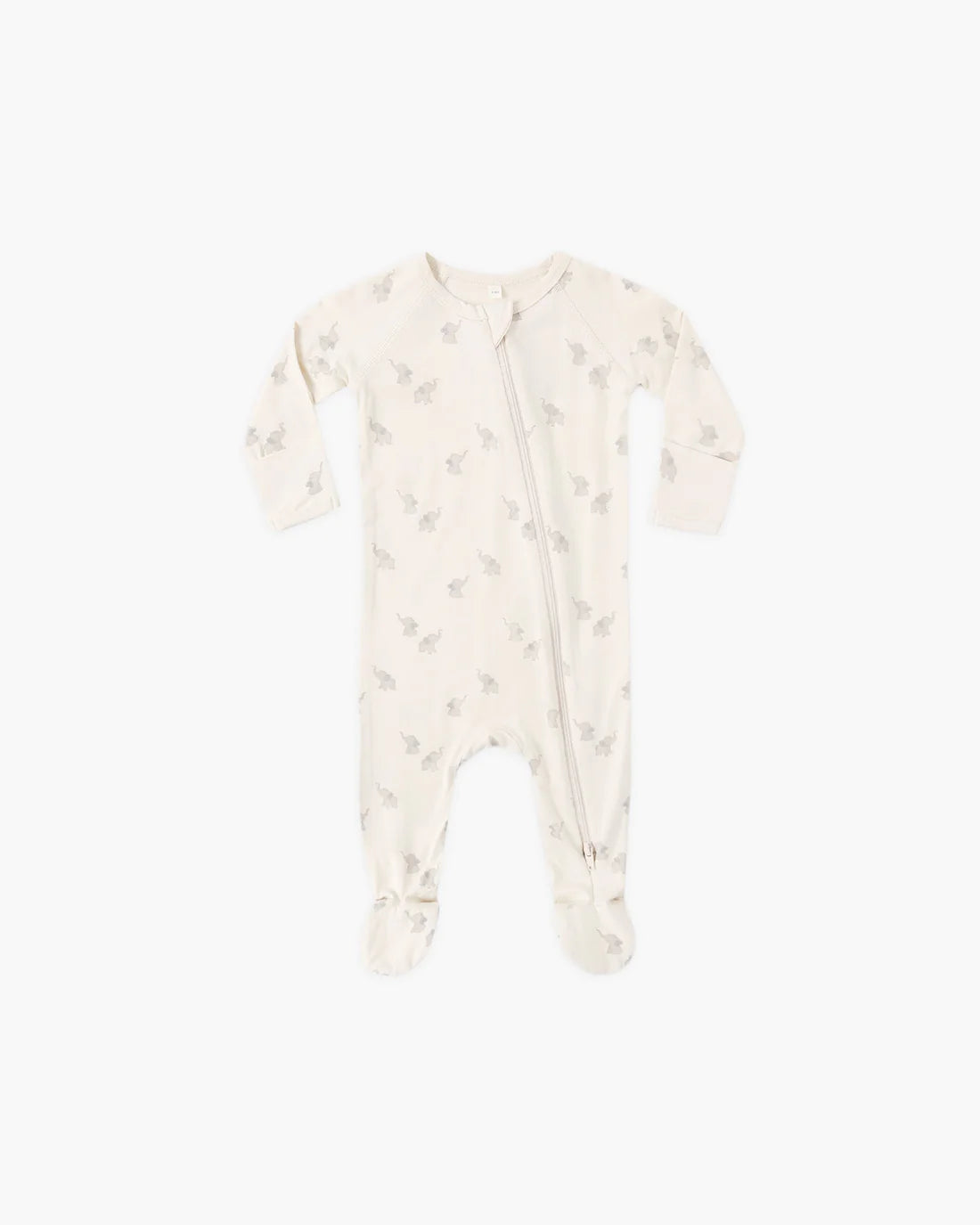 Bamboo Zip Footie Elephants