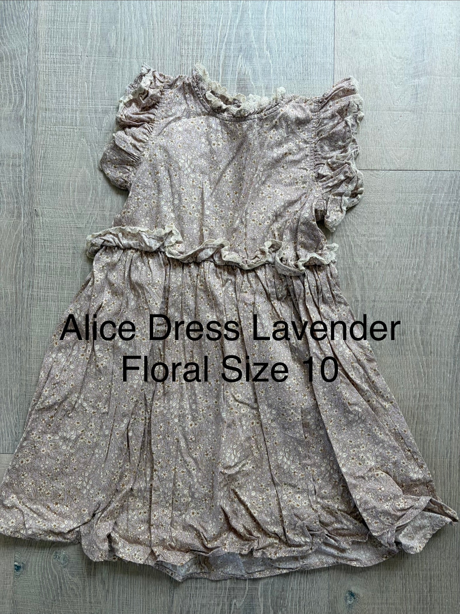 Noralee Alice Dress Lavender Floral Size 10