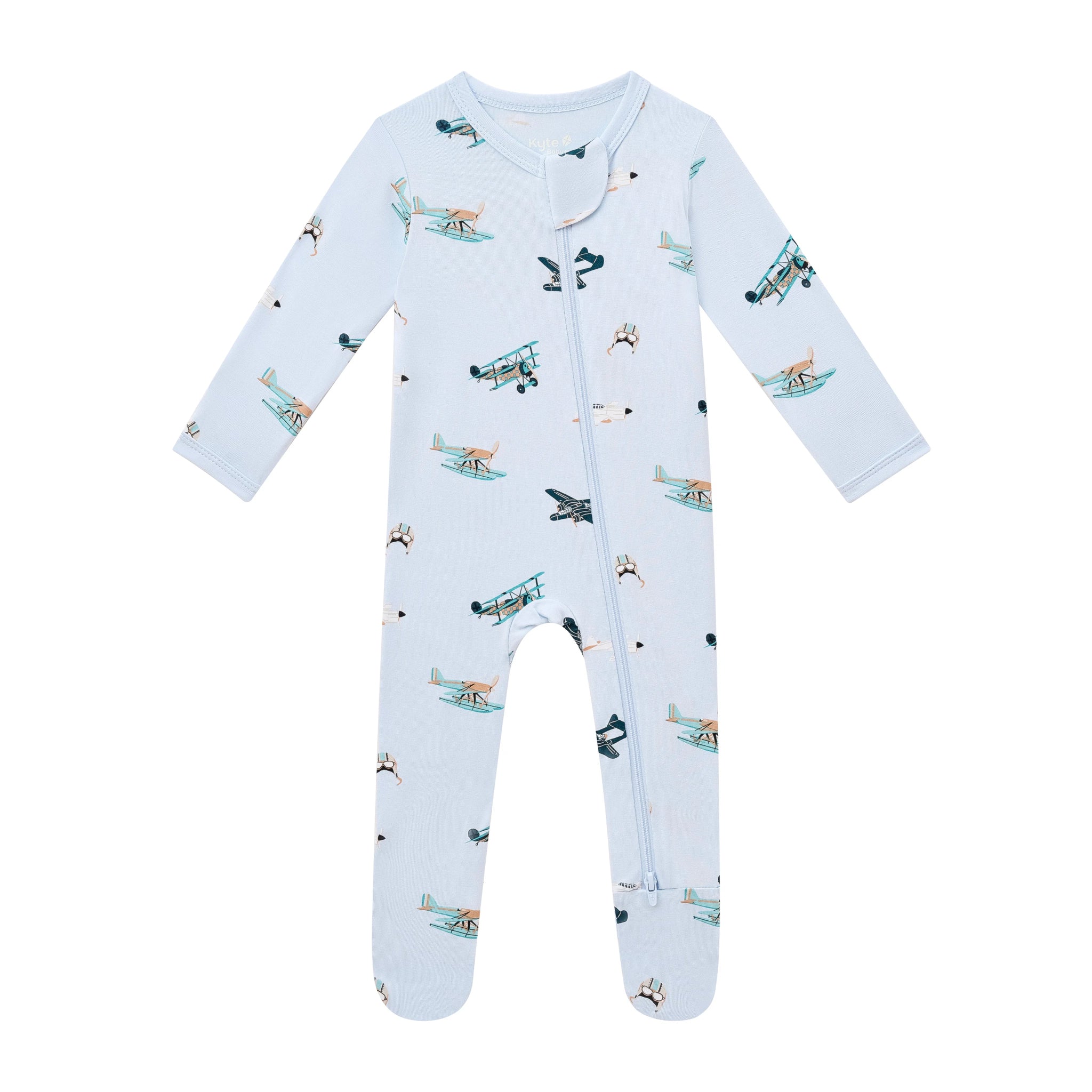 Zippered Footie in Take Off