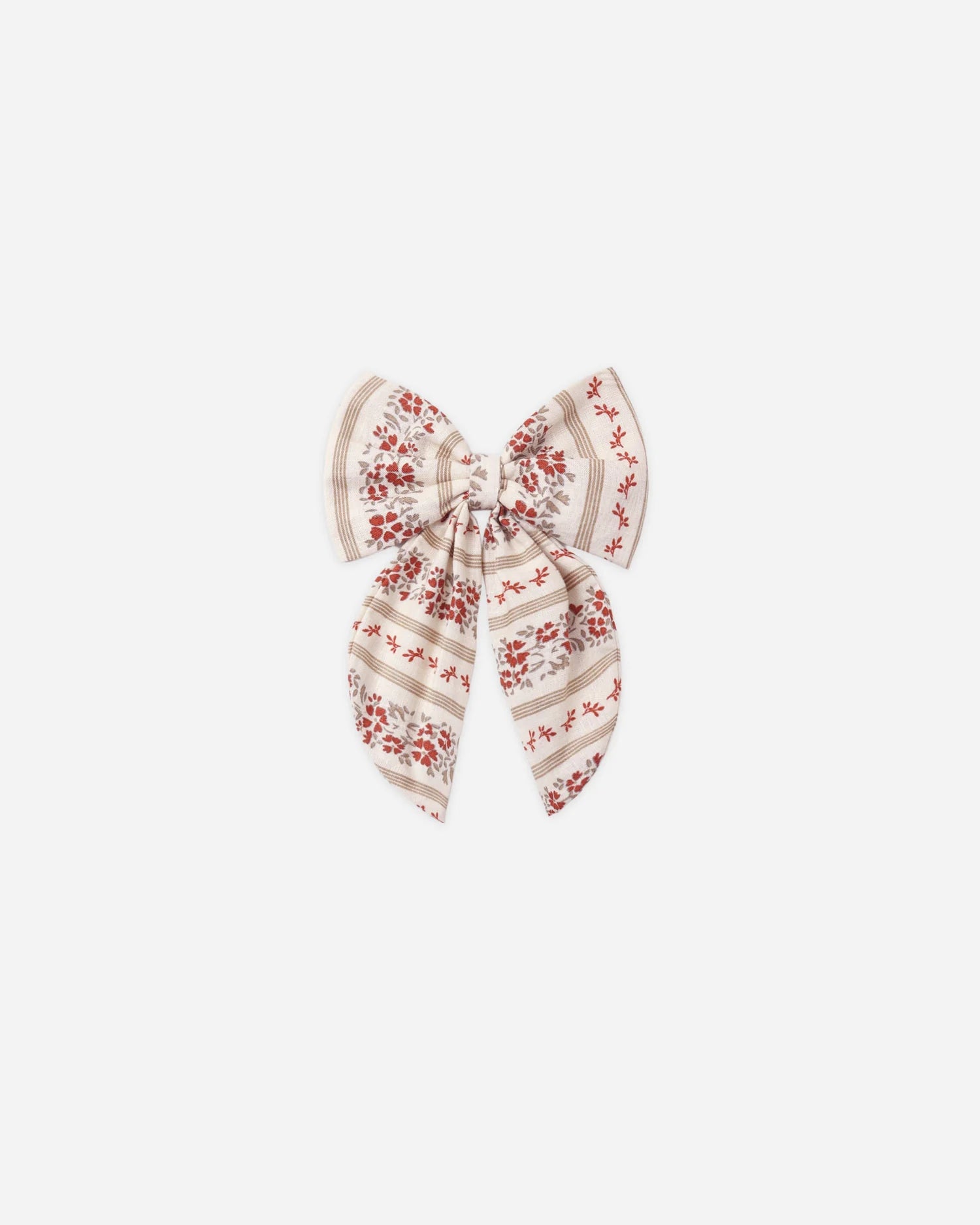 Oversized Bow Floral Stripe