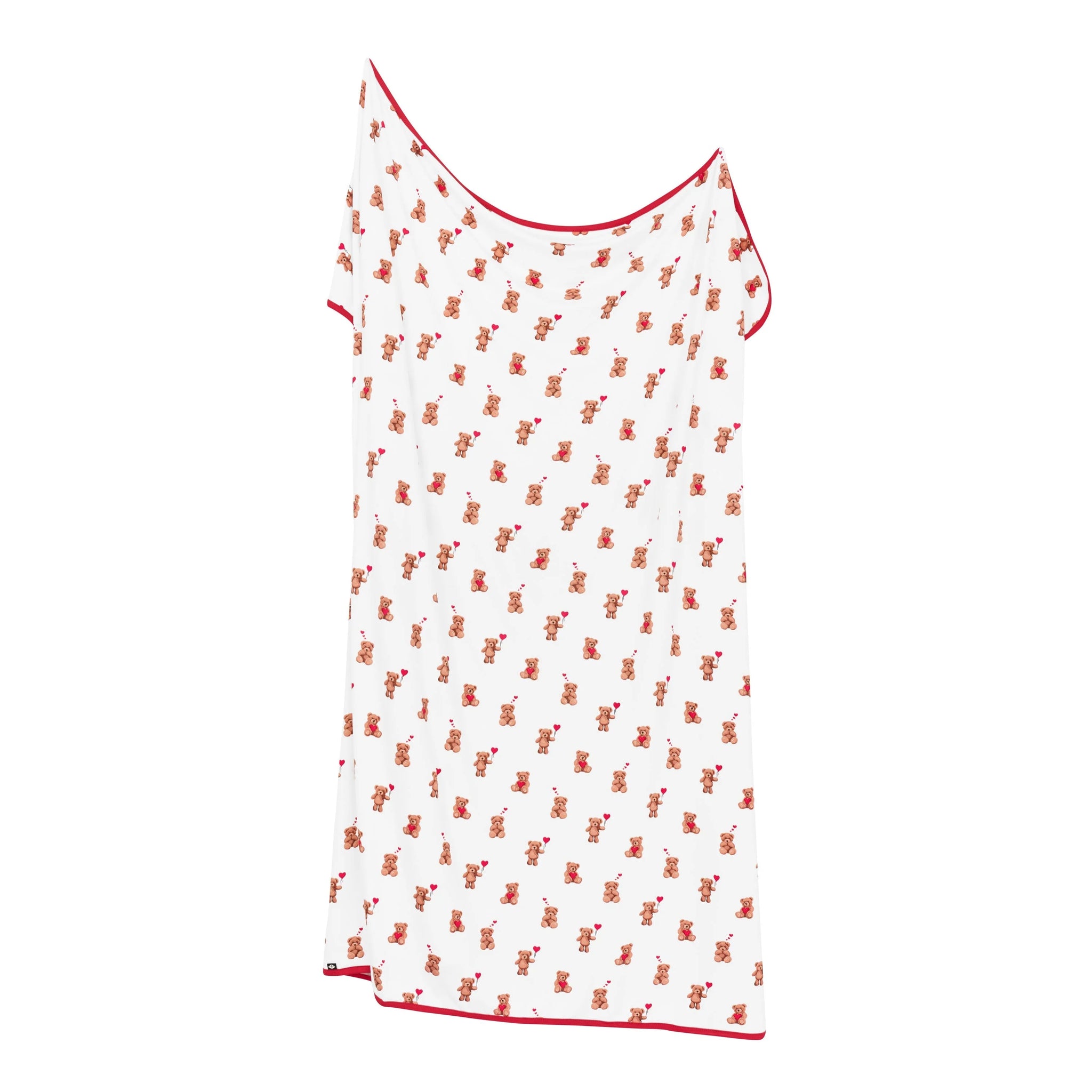 Swaddle Blanket in Bear Hearts