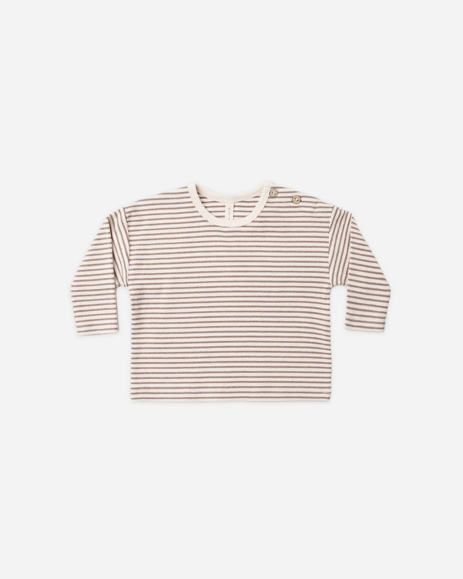 Long Sleeve Tee Cocoa Microstripe