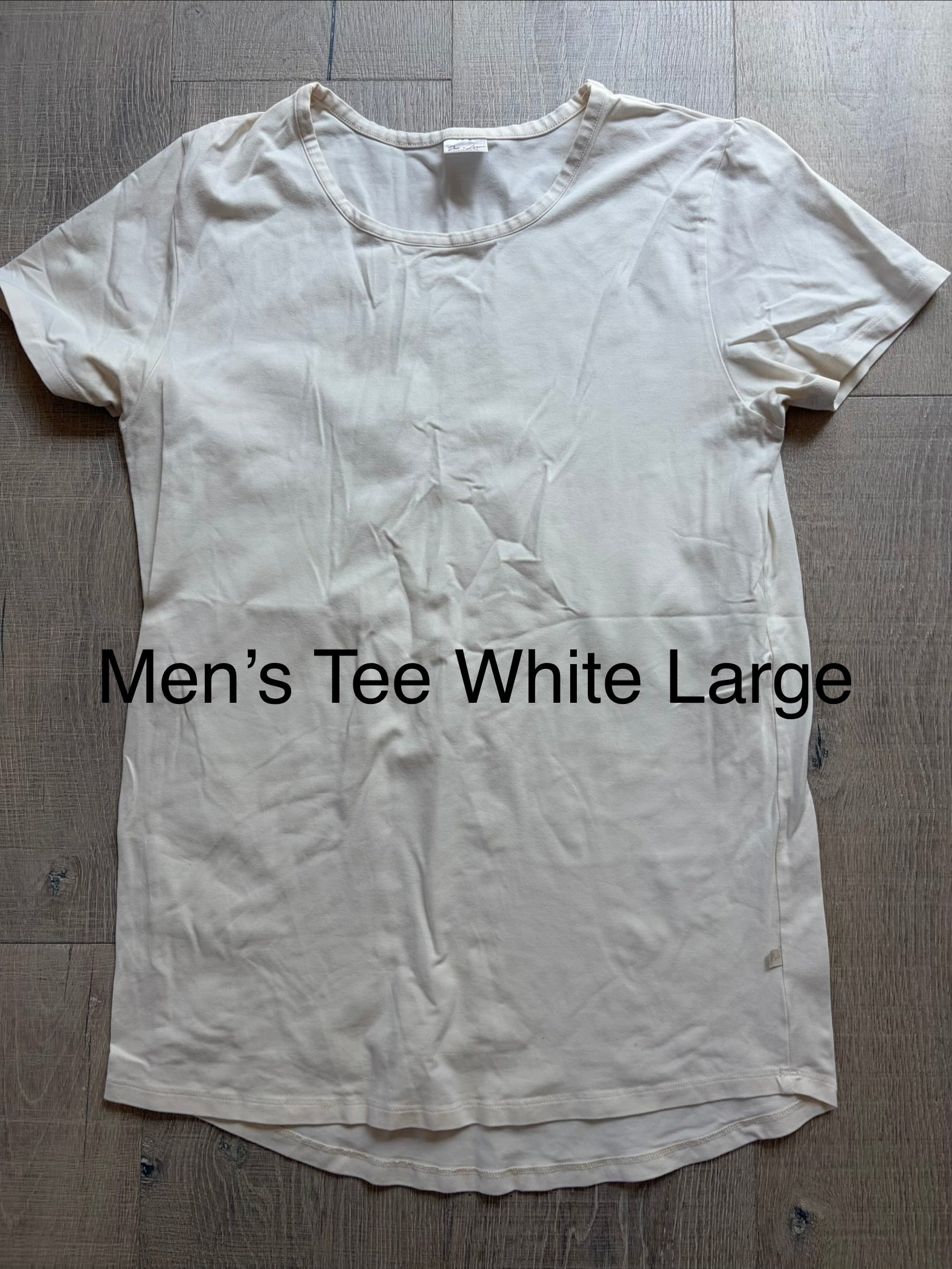 J&L Men's Tee White Large