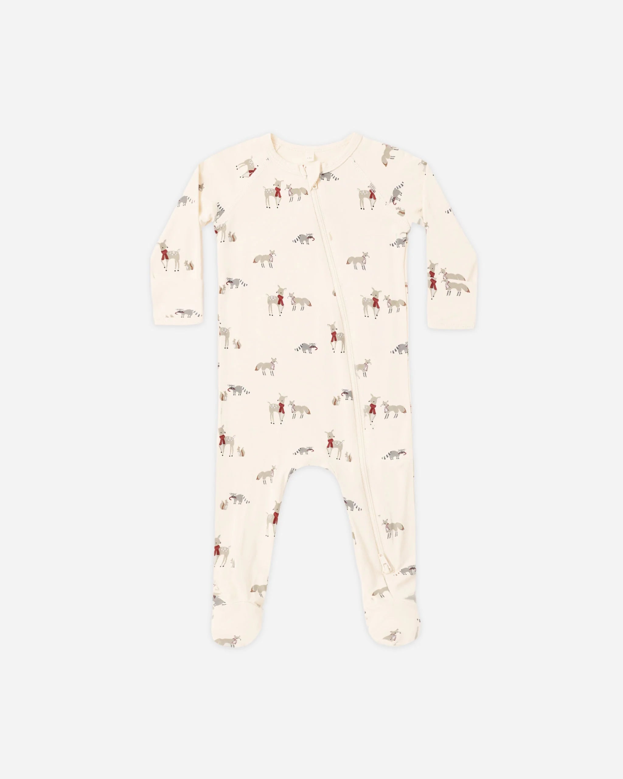 Bamboo Zip Footie Forest Friends
