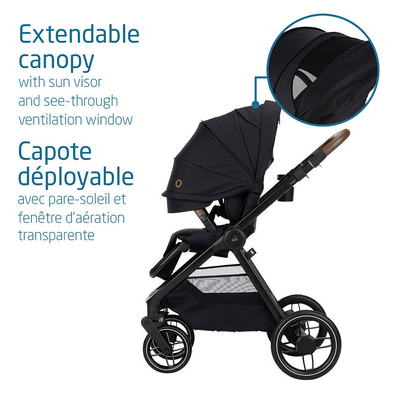 Oxford Stroller Essential Black Mike Jojo Baby Boutique