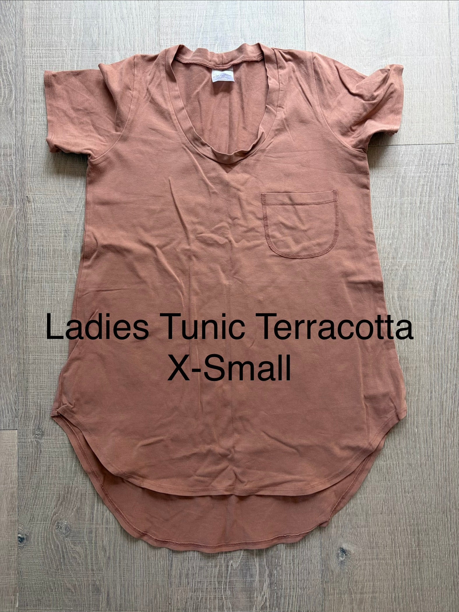 J&L Ladies Tunic Terracotta X-Small