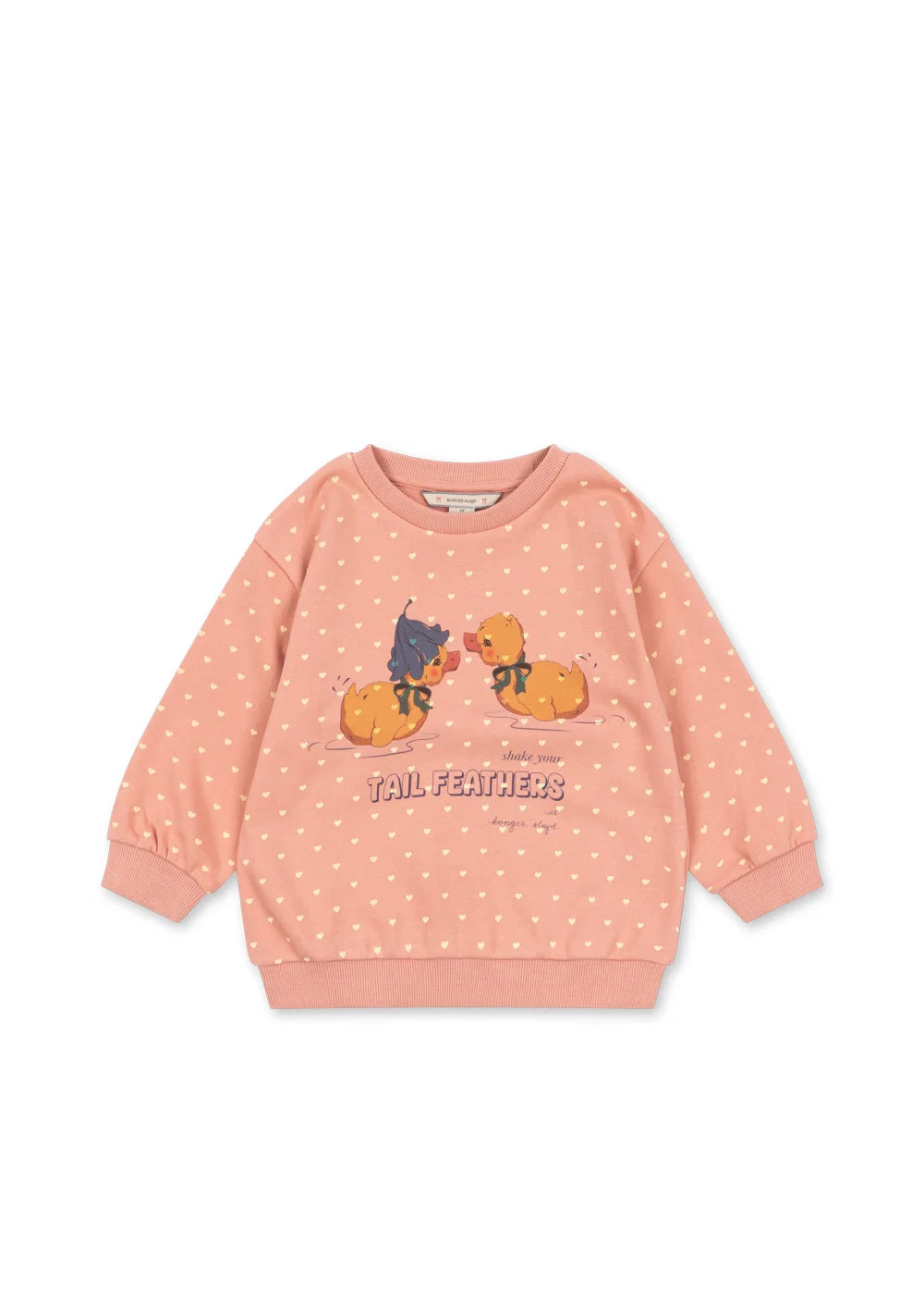 spotty sweatshirt coeur feathers