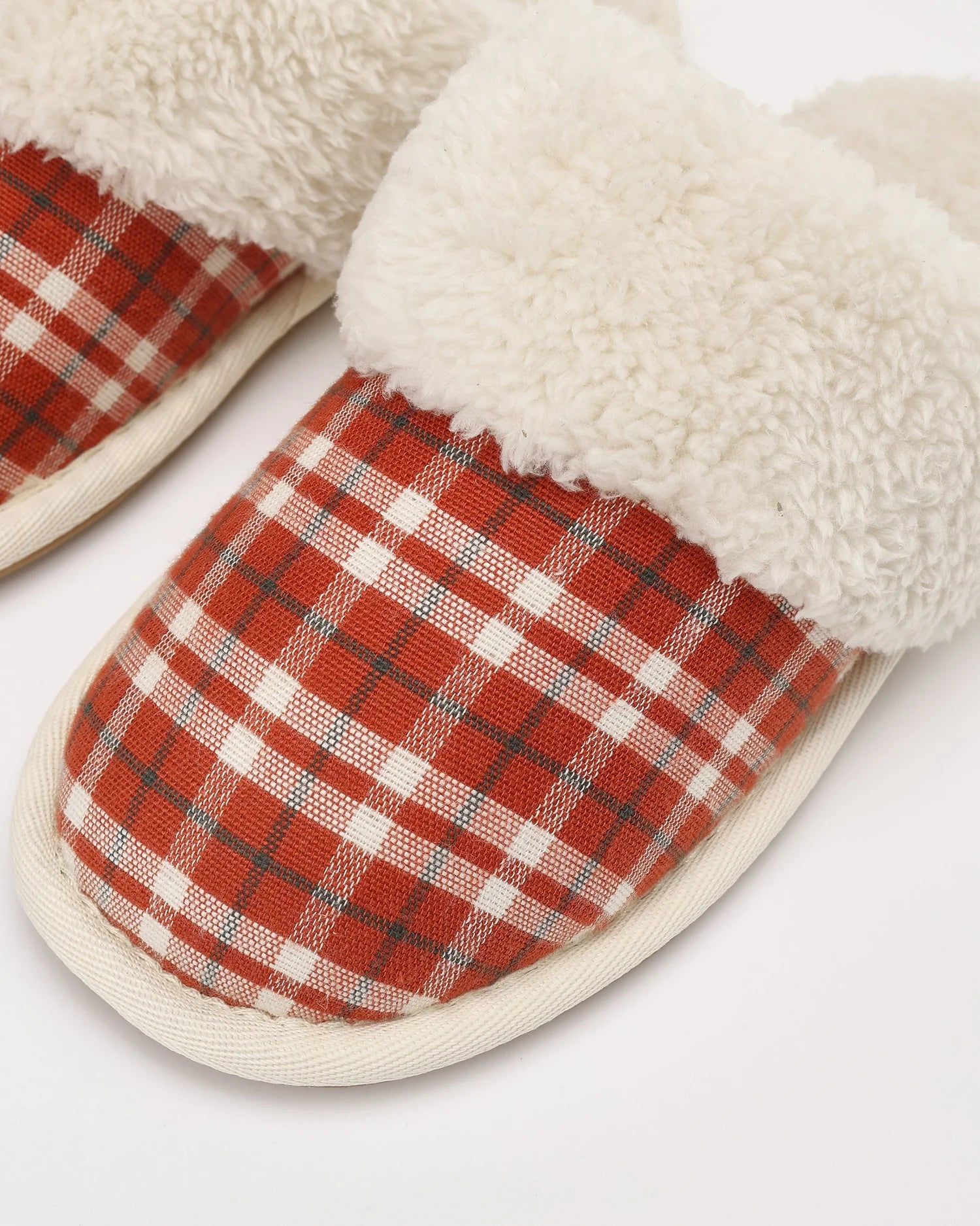 Slippers Ruby Plaid