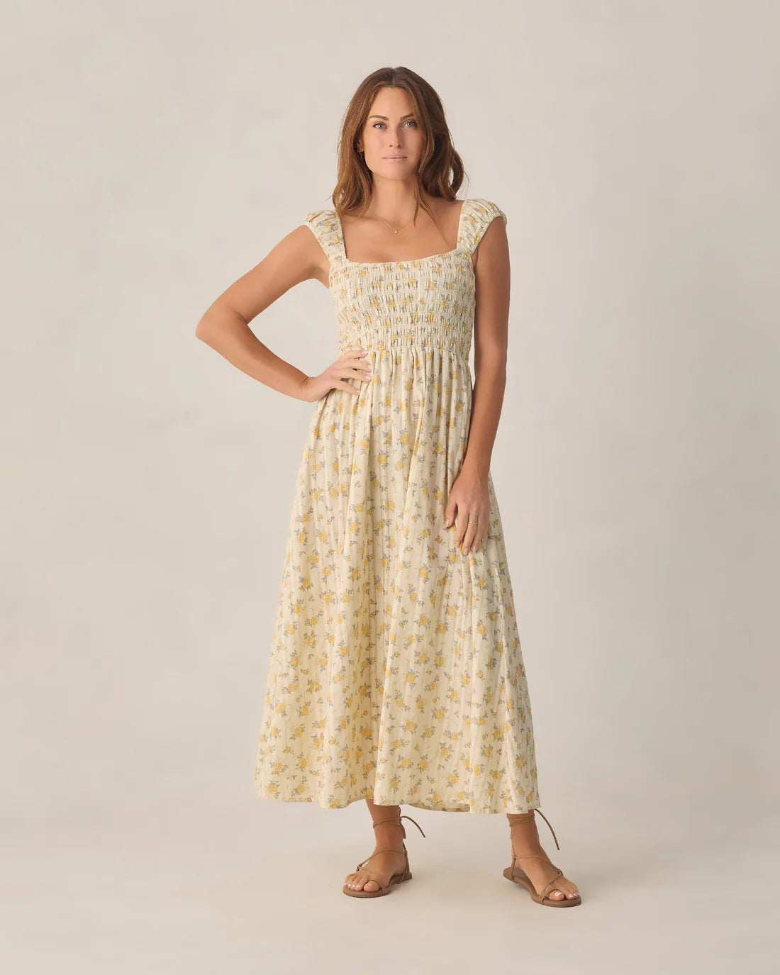 Women's Ivy Dress Lemon Ditsy Flower
