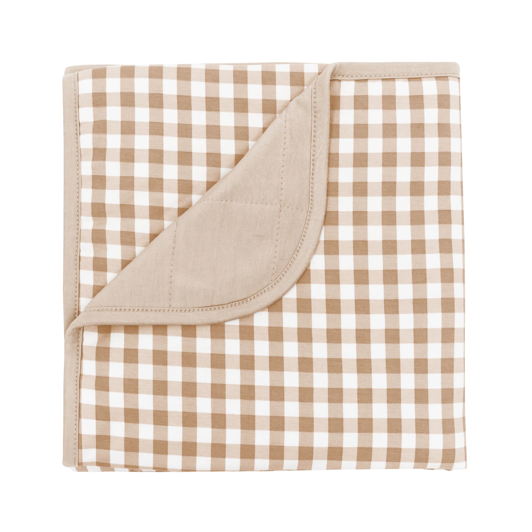 Baby Blanket in Gingham Bisque