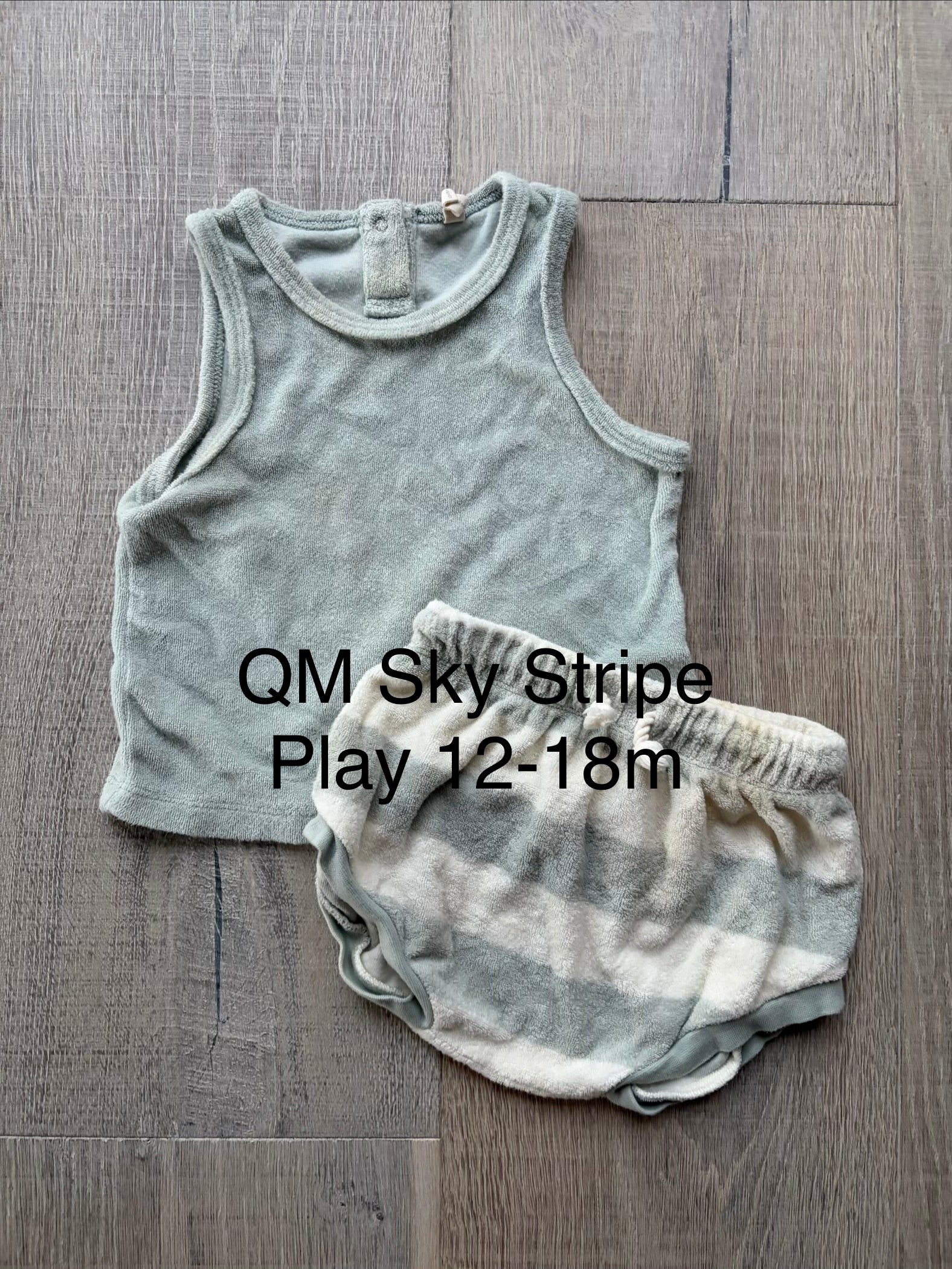 QM Sky Stripe Play 12-18m