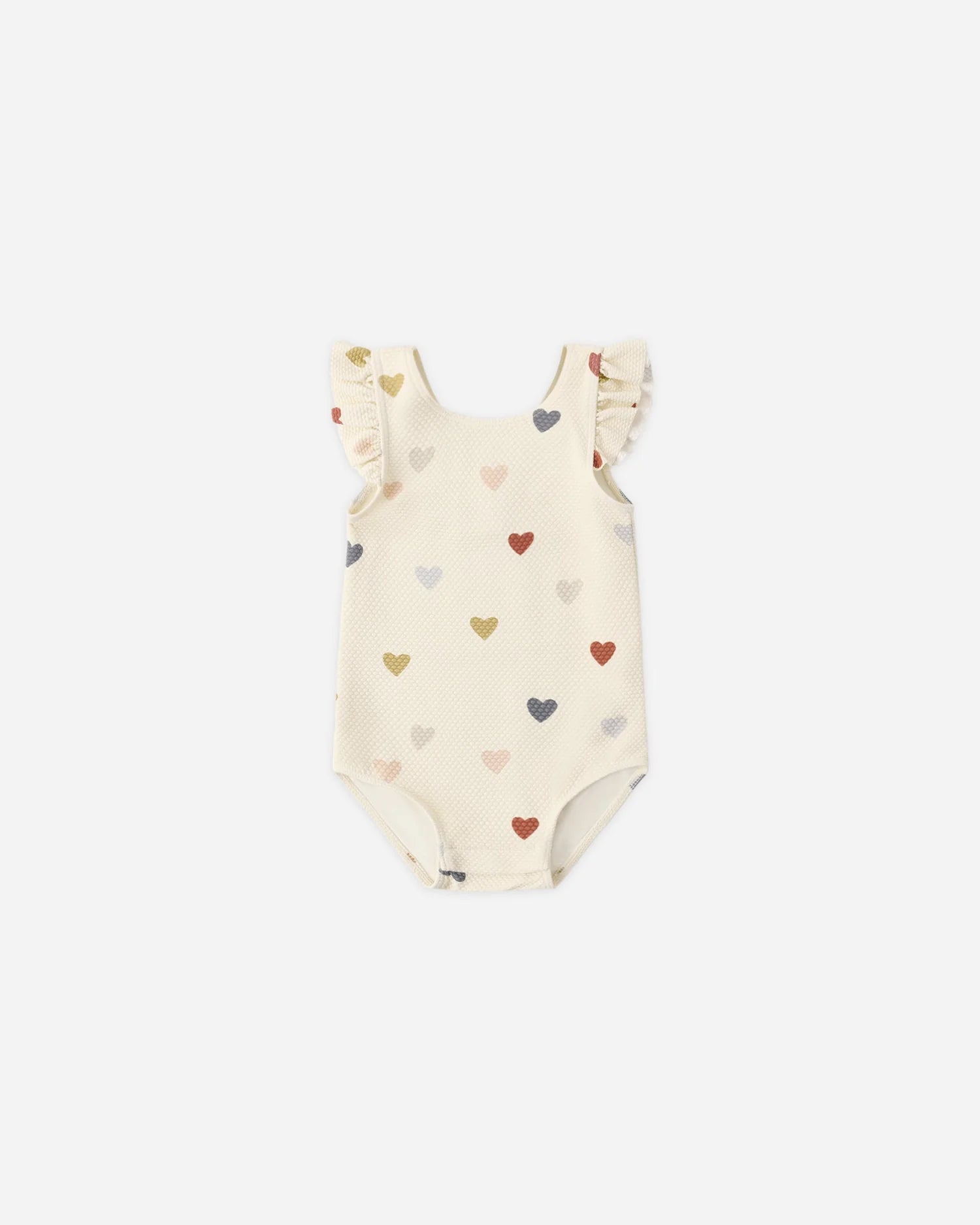 Scoop Back One-Piece Swimsuit Confetti Hearts
