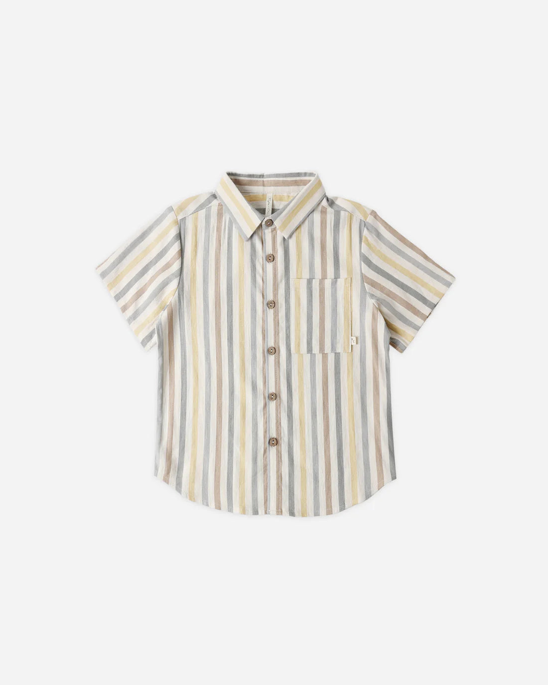Collared Short Sleeve Shirt Valencia Stripe