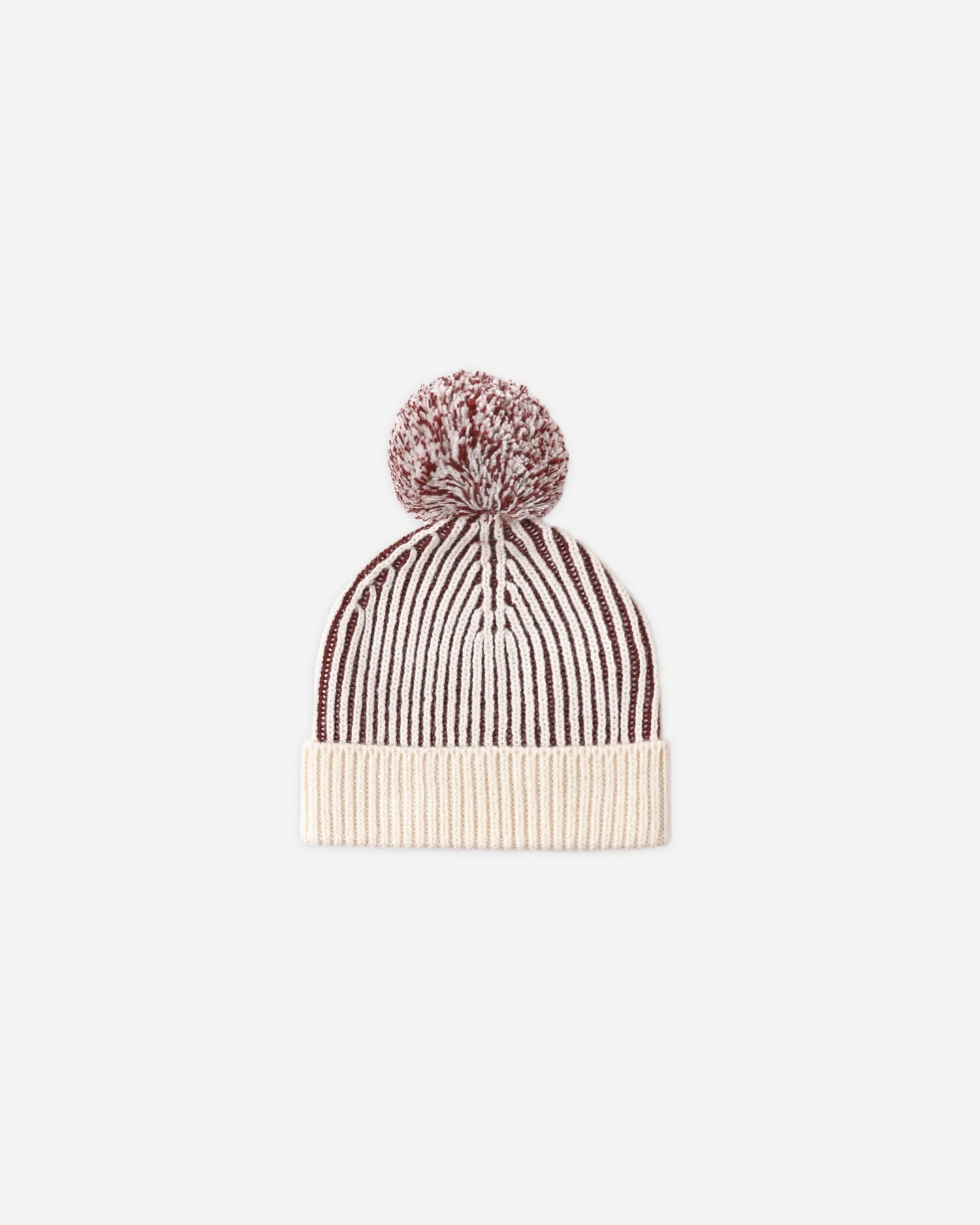 Beanie Black Cherry Stripe