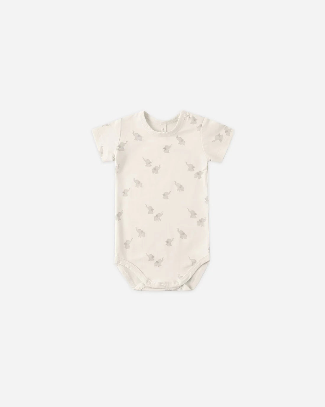 Bamboo Short Sleeve Bodysuit Elephants