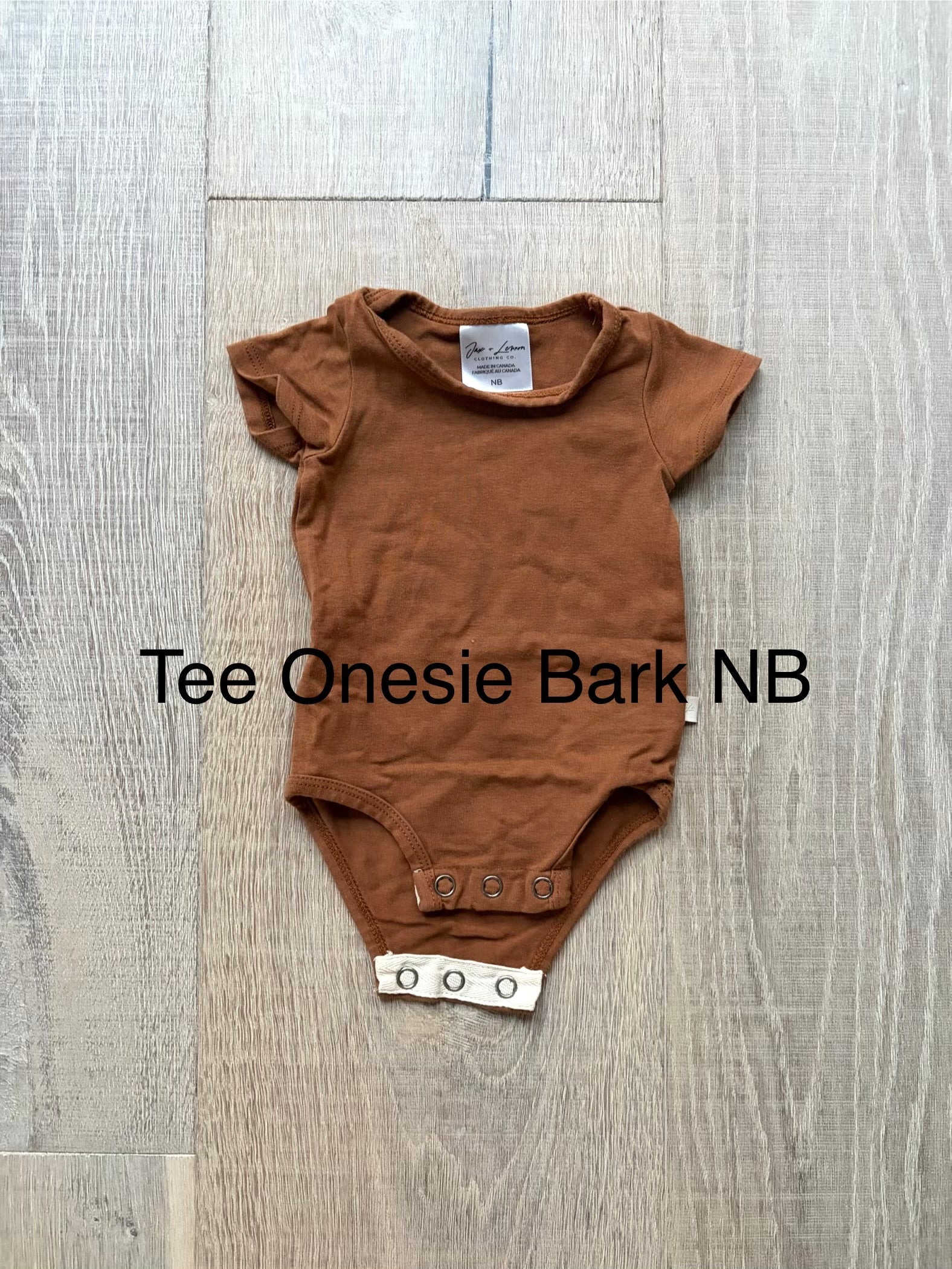 J&L Tee Onesie Bark NB