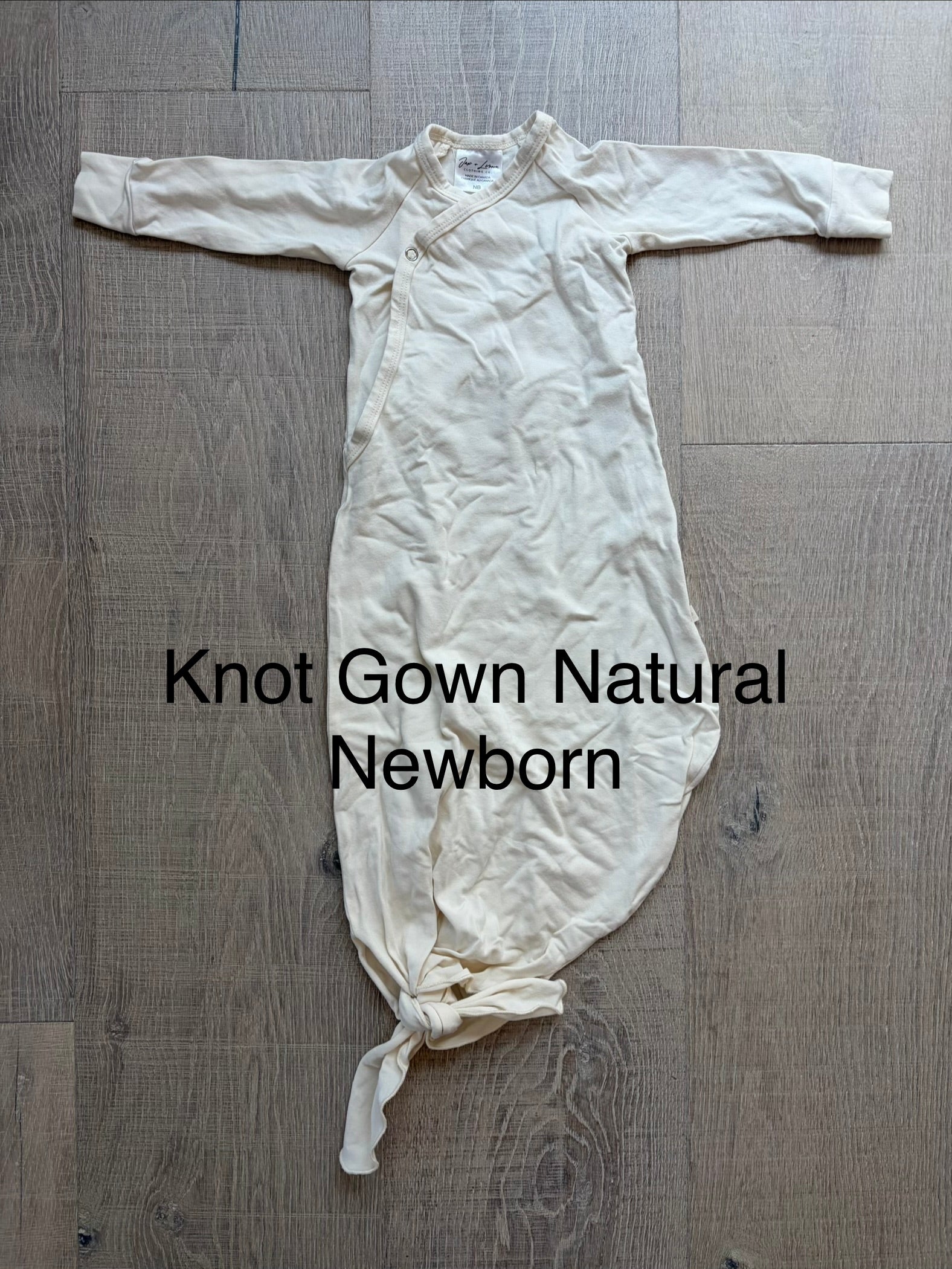 J&L Knot Gown Natural Newborn