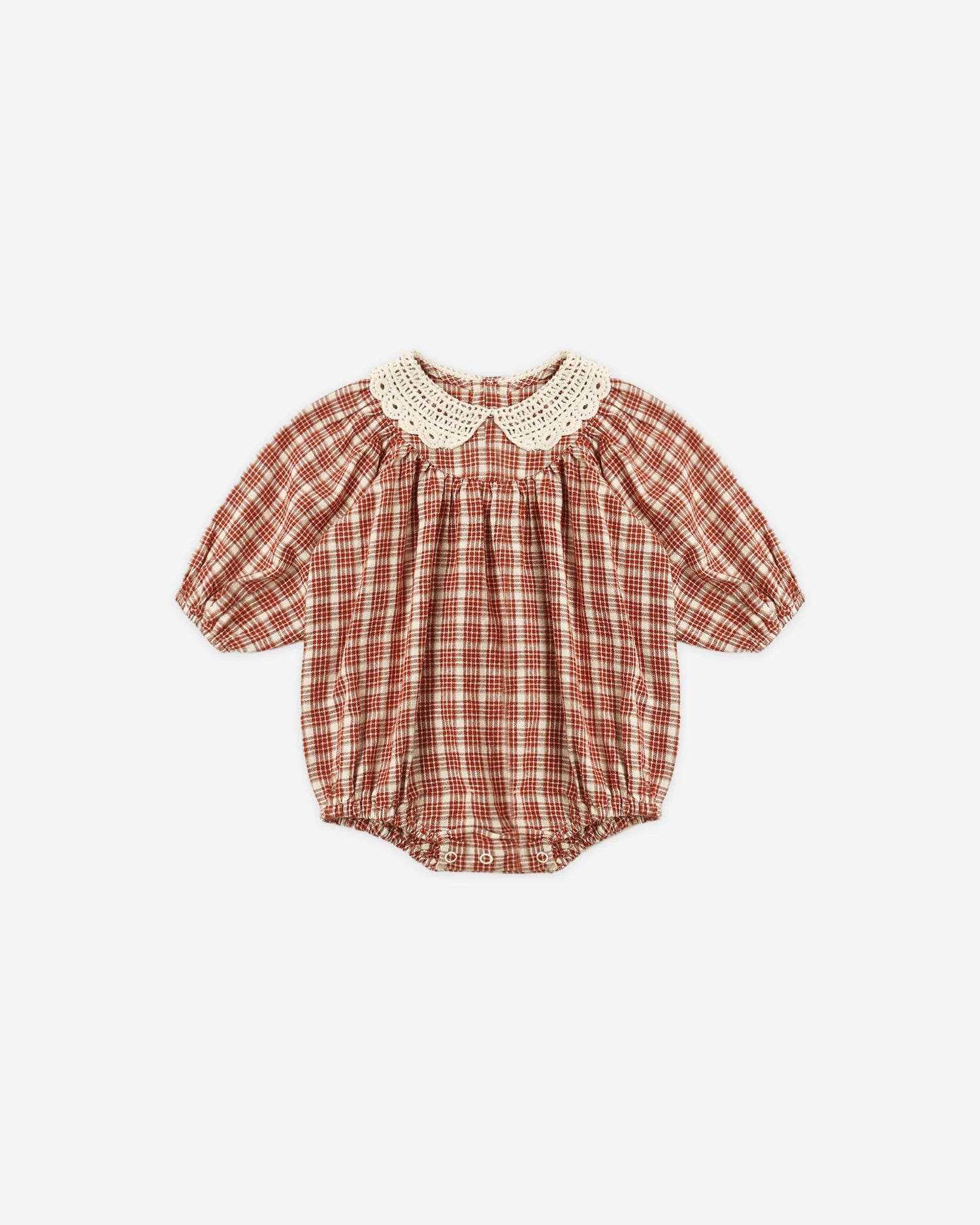 Heidi Romper Vintage Plaid