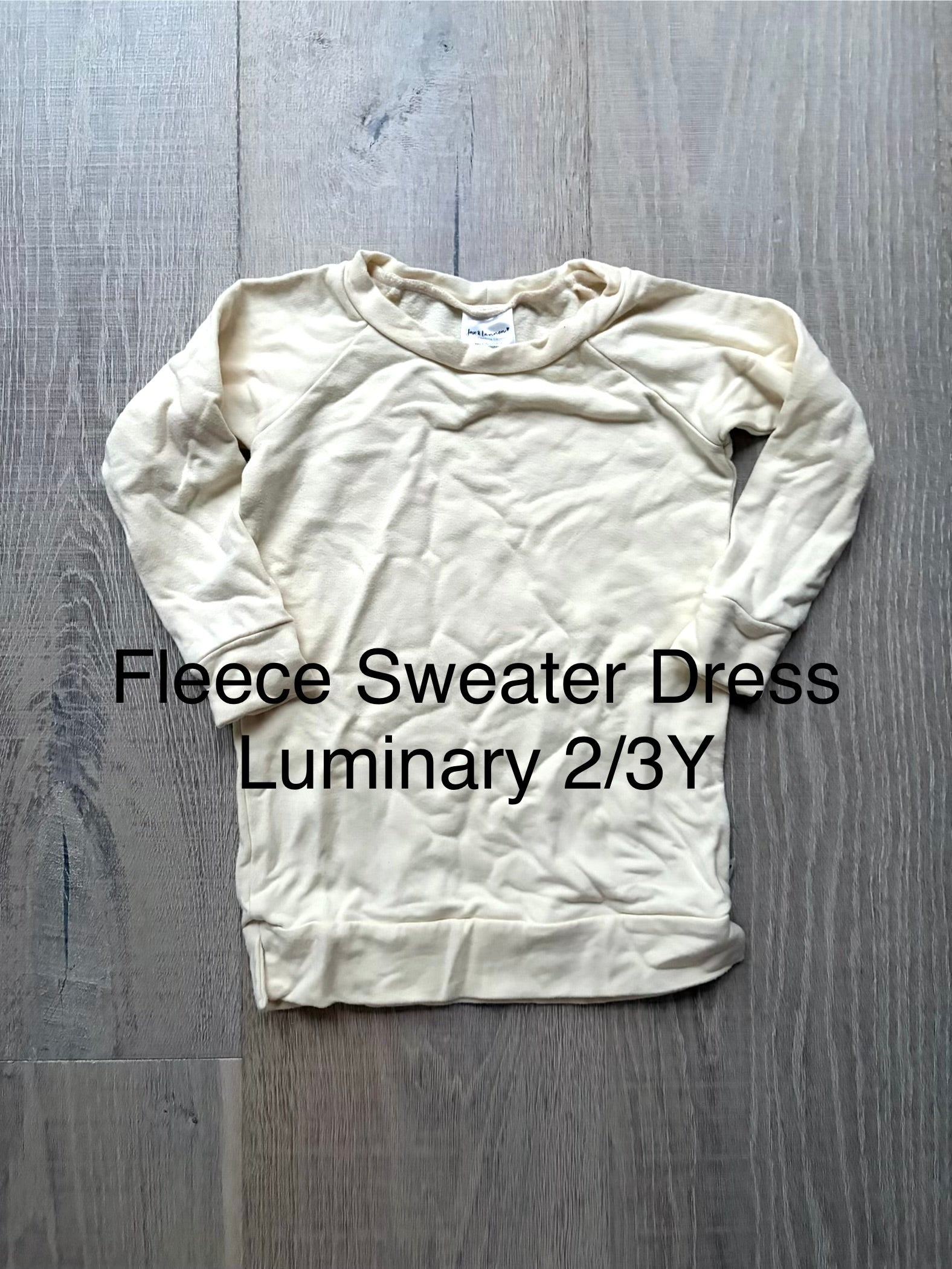 J&L Fleece Sweater Dress Luminary 2/3Y