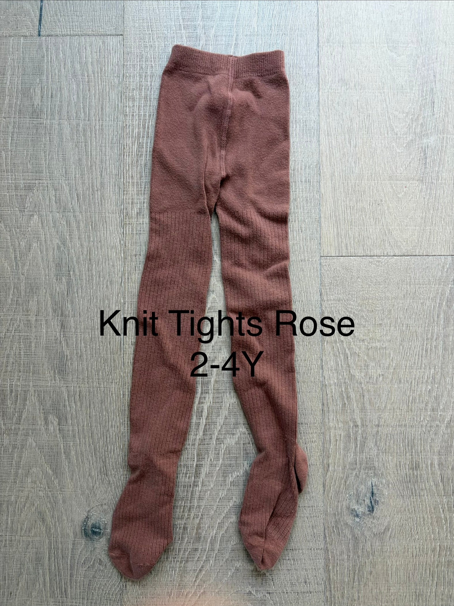 J&L Knit Tights Rose 2-4Y