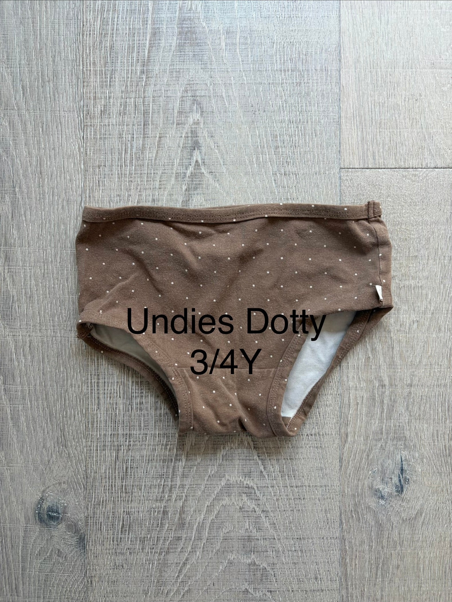 J&L Undies Dotty 3/4Y