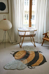 Washable Cotton Rug Bee 3' 9" x 5'