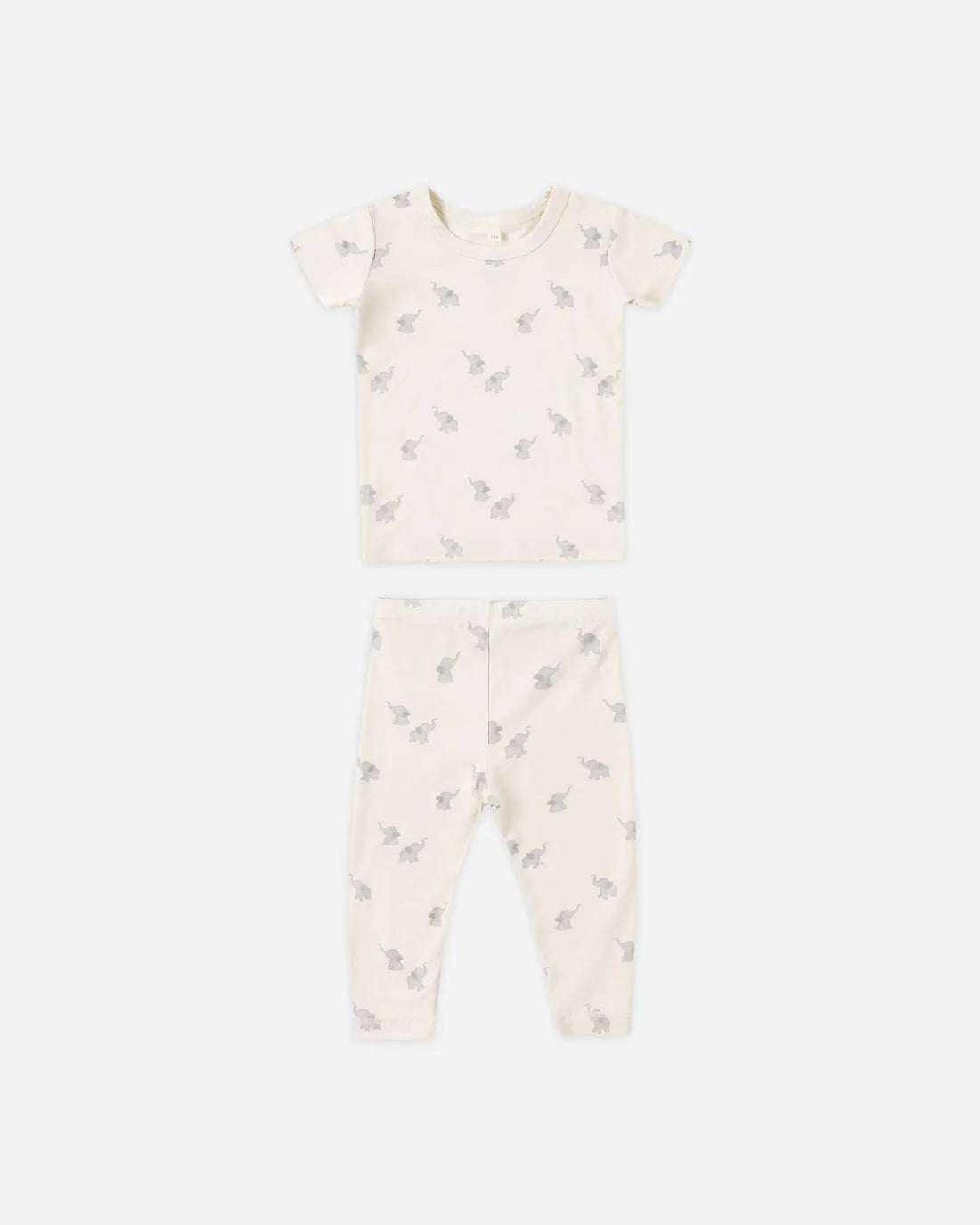 Bamboo Short Sleeve Pajama Set Elephants