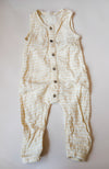 Quincy Mae 18-24m linen romper vintage stripe