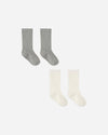 Socks Set Ivory, Dusty Blue