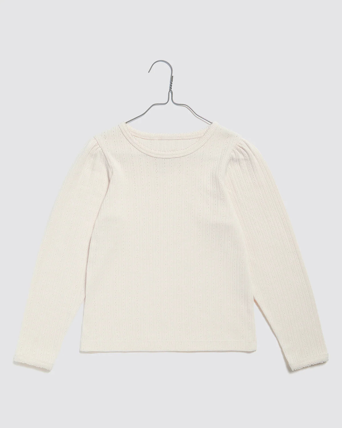 Organic Pointelle T-shirt Chantilly